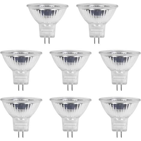 NALOOKAMIC MR11 12V 20W Ampoules Halogènes GU4 Dimmable, Blanc Chaud 2700K, Spot Halogene GU4 pour Armoires, Éclairage Paysager, pack de 8 (1/5)