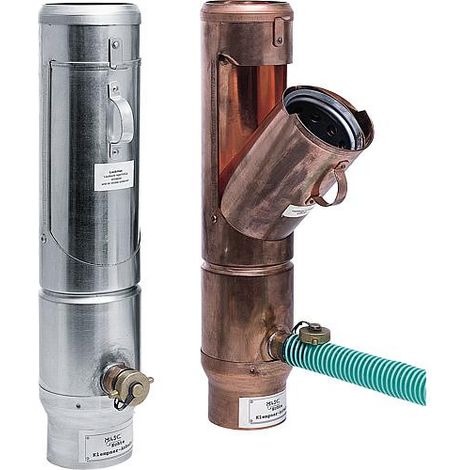 Canalisation d'eaux pluviales Cuivre 100 mm (1/2)