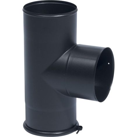 Té à tampon noir mat 150 TOLERIE EMAILLERIE NANTAISE 346401