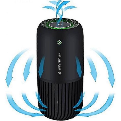 Mini purificatore d'aria con filtro HEPA e lampada UV-C che rimuove il 99,97% di fumo, allergeni e polvere. (1/5)
