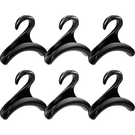 pièces - Crochet pour sac à main - Crochet pour sac à main - Cintre pour vêtements - Pour armoire - Pour suspendre Tassen, Ceintures, Foulards, Chapeaux, Vêtements - Zwart - 1010 cm - Plastique (1/5)