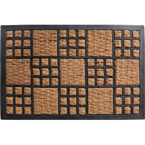 Tapis Coco et Caoutchouc Lin 40x60cm (1/2)