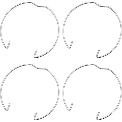 36 pièces anneau à ressort 50mm pour spot GU10 MR16 anneau à ressort anneau de fixation clip pour ampoules LED halogène ou spots encastrés en argent. (1/5)