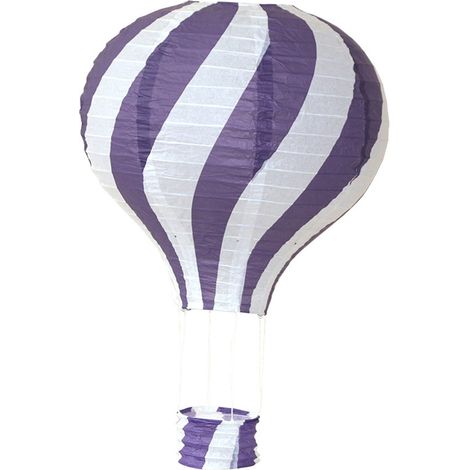 Lanterne en papier montgolfière, décoration de Noël, lanterne en papier pliable à suspendre dans le couloir de la maternelle, montgolfière colorée (1/5)