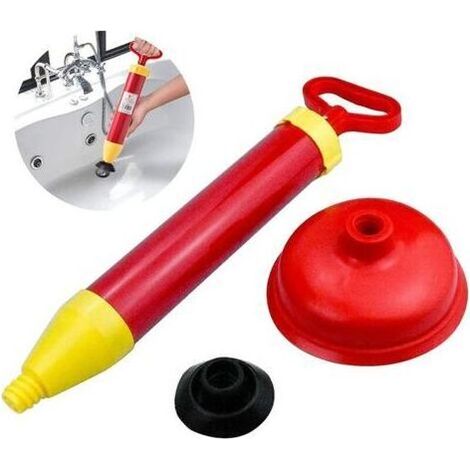 Puissant Déboucheur de Toilettes avec 2 Ventouses, Débouchage de Canalisation en pour Salle de Bain, Toilettes, Baignoire, Douche, Lavabo (1/5)