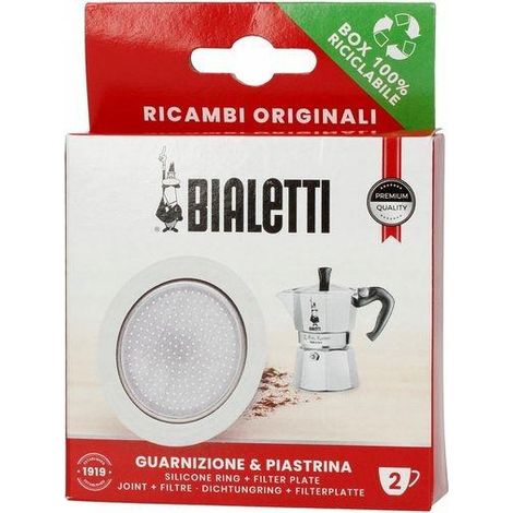 Bialetti 0800122 filtre à café blanc pour Moka Induction (1/3)