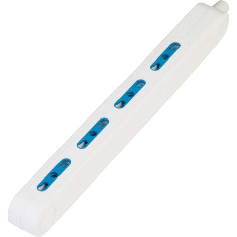 Multiprise sans câble et avec 4 Prises bivalentes 10 A ou 16 A, Blanc (1/5)