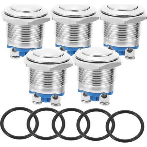 5 boutons-poussoirs - inox étanche - pour automobile/voiture (1/5)