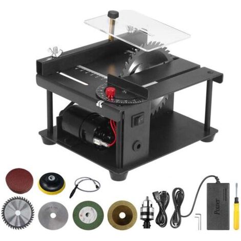Scie à table électrique 200W – Profondeur de coupe 35mm – Vitesse réglable 1000-3000 tr/min – Lame 110mm pour bois et plastique - 35MM-INHHUB