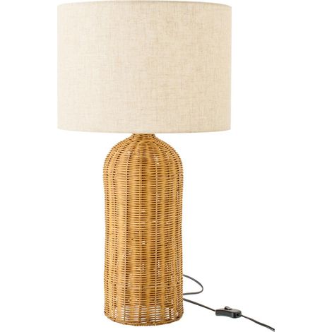 Lampe à Poser en Rotin "Tanisha" 66cm Naturel (1/5)