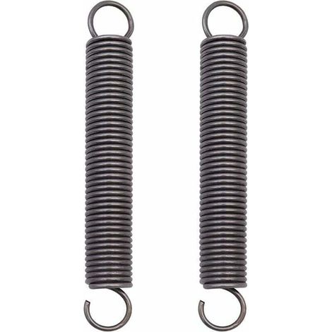 Verlängerte Zugfedern aus Druckstahl, Doppelhaken, 2 x 18 x 150 mm - KZQ