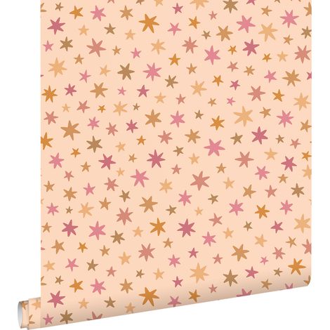 papier peint petites étoiles jaune - ESTAhome (1/5)