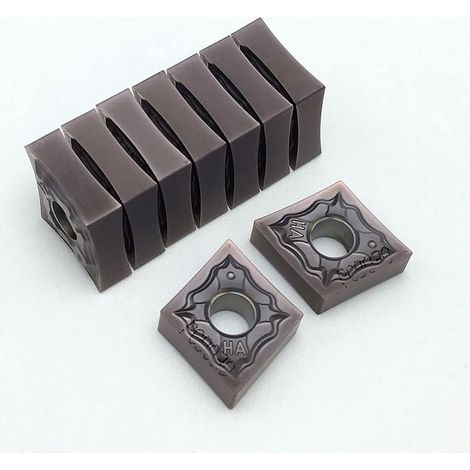 10PCS Coupeur de fraisage de surface Carbure cémenté CNMG120404 HA PC9030 Outil de tournage externe NC Blade de carbure d'acier inoxydable Cnmg120404 Lame de tournage (1/4)