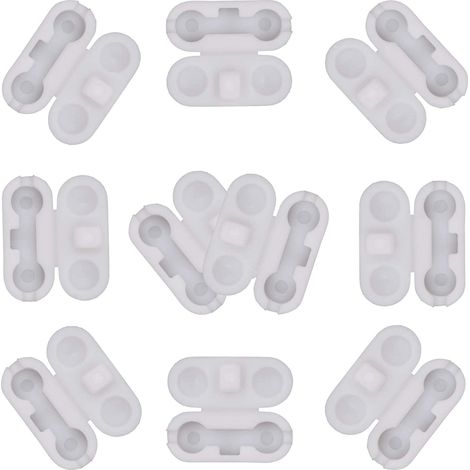 Connecteurs de chaîne en plastique blanc pour chaînes perlées pour stores enrouleurs et stores verticaux (lot de 10) (chaîne non incluse) (1/5)