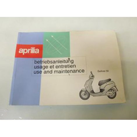 [PRODUIT D'OCCASION] Manuel du propriétaire utilisateur origine pour Scooter Aprilia