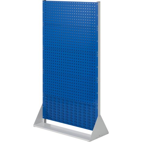 Kappes ®RasterPlan Stellwände einseitig Größe 5 - 4x Lochplatten 1x Schlitzplatte Enzianblau RAL 5010