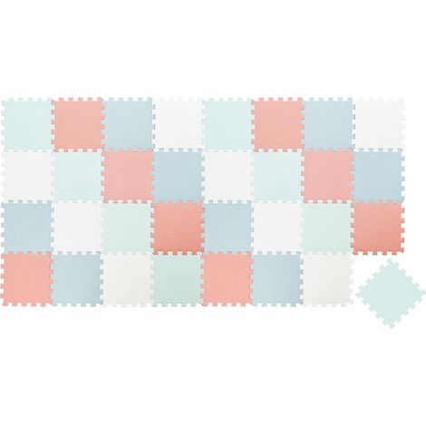 36 Pièces Tapis de Sol Bébé 30x30 Tapis Mousse Bebe Tapis de Jeux Enfant Pliable (1/5)