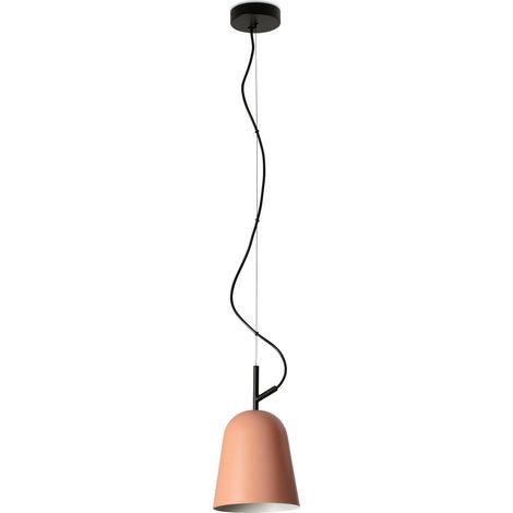Faro STUDIO 16cm Kuppel-Pendelleuchte Mattschwarz, Rosa (1/2)
