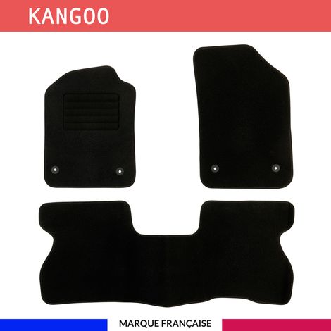 Tapis de voiture - Sur Mesure pour KANGOO (1997 - 2007) - 3 pièces - Tapis de sol antidérapant pour automobile (1/4)