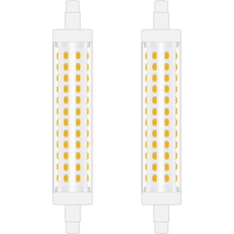 Pair - 118mm R7S Ampoule LED 10W Blanc naturel 4000K linéaire projecteur à double extrémités remplacement de l’ampoule halogène 100W parfait pour chambre, salle de bain Non-Dimmable 2pcs (1/5)