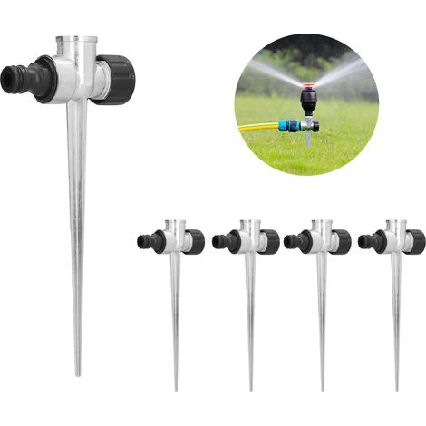 5 Stück 1/2 Zoll Innengewinde seitlicher Rasensprinkler, Außengewinde-Spitzenschnittstelle, Metall-Rasenbewässerungssprinkler-Anschluss, Gartensprinkler, Rasensprinkler für Rasenpflanzen