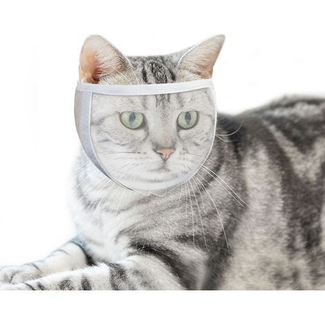 Muselière pour chat, panier de toilettage et de soins, blanche, taille M (1/5)