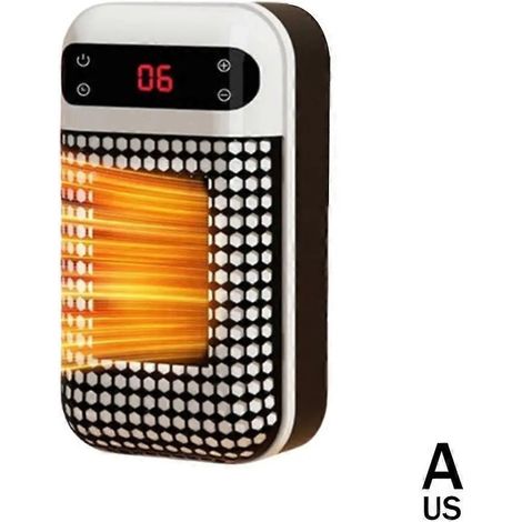 [NEUWERTIG] B-Ware Heizlüfter Heizgerät Raumheizer Innen Tragbar Elektrisch 500 W Weiß Us Stecker