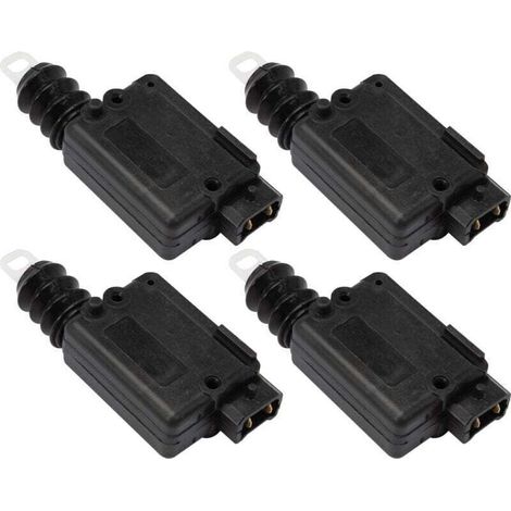 4 × Moteur Centralisation de Porte ou Coffre pour Clio 2 Duster Logan Sandero, Actionneur de Verrouillage Central pour Megane Scénic Trafic Twingo Espace Kangoo Master 2 7701039565, (1/4)