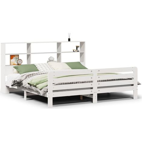Maison Exclusive - Giroletto senza Materasso Bianco 180x200 cm Legno Massello Pino
