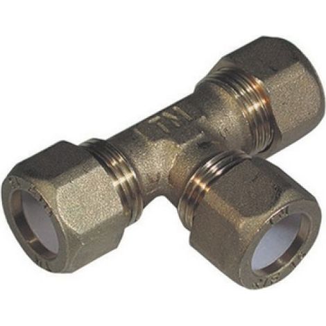 TEE CON TRE DADI PER RAME CON OGIVA TEFLON TIEMME 1/2 x 14