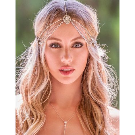 Diadema de cristal de roca - Oro (1/5)