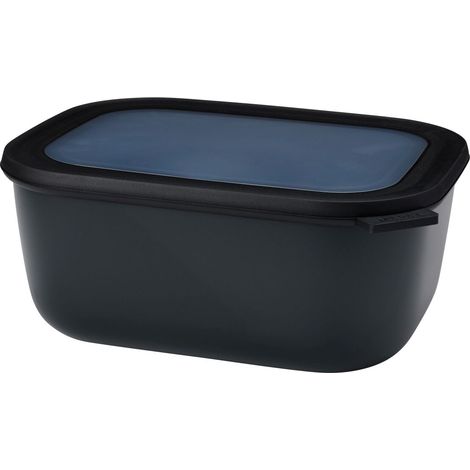 Mepal multi cuenco cirqula rectangular 3000 ml - negro nórdico (1/5)