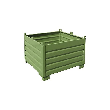 Bauer Sammelbehälter-System SBS 1000, lackiert, Resedagrün (1/2)