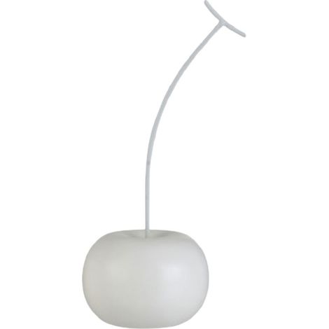 Statuette déco Cerise Blanche Mat 22 cm