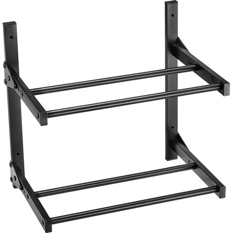 Mophorn Wandmontiertes 2-stöckiges Druckerfilament-Lagerregal, Rollenspulenhalter mit Rädern, ideal zum Organisieren von Filamenten in 3D-Druckstudios und Werkstätten (nur Regal) (1/5)
