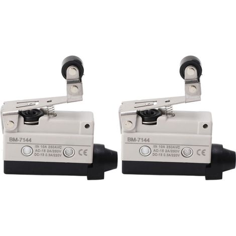 Micro Limit Switch, Copper Contacts NO+NC 250VAC, Spring Design, Smooth Motion Rocker Micro Switch for Mechanical Processing (1/4)