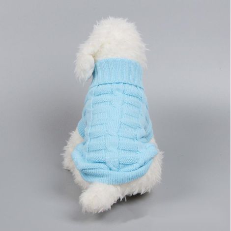 Pull Col Roulé Pour Chat Et Chien - Tricot Acrylique Doux Et Élastique - Pour Hiver Et Extérieur - Taille Xs À Xxl (1/2)