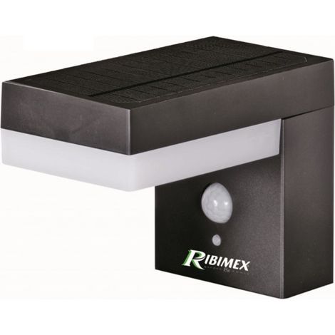 Lampada da parete a led solare 6w con rilevatore di movimento - PRLUMSOL1/M - ribimex