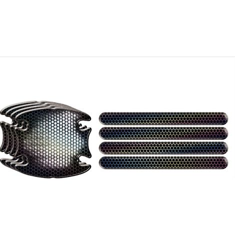 Protection Anti-Collision pour Poignées de Portes de Voiture - Style Fibre de Carbone (1/3)