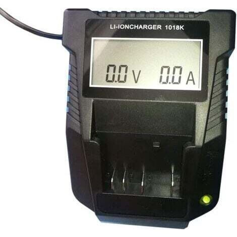 Chargeur de rechange 1018K 3 A pour batterie au lithium Bosch 14,4 V-18 V Chargeur rapide avec LED pour Bosch 14,4V 18V BAT609 BAT609G BAT618 BAT618G BAT614 BAT614G 2607336078 2607336236 (1/5)