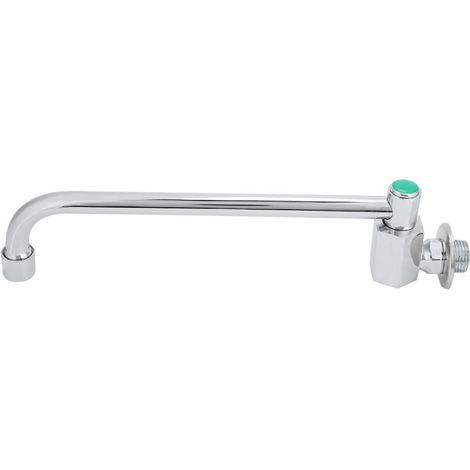 Robinet de cuisine semi-automatique rotatif à 360 degrés en alliage de cuivre argenté (25 cm) (1/5)