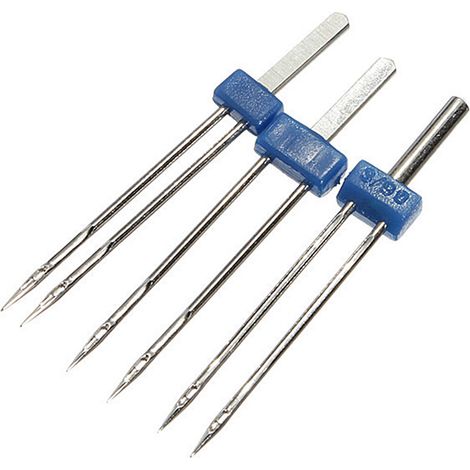 Zwillingsnadeln 2/3/4 mm – 3er-Set – Nähmaschinenzubehör (1/5)