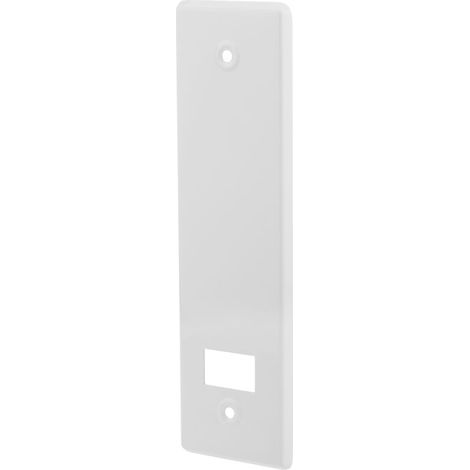 Placa embellecedora para recogedor de persiana en color blanco