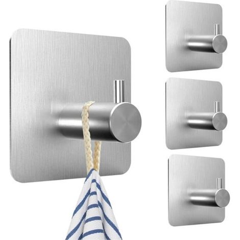 Haftklebehaken für die Wand im Badezimmer, bohrfreier Handtuchhalter für die Küche, Klebehaken für Mäntel, selbstklebende Halterunge
