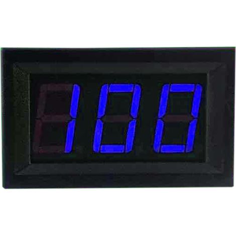 Voltmètre Numérique LED 0-100V, Affichage Bleu 0.56 Pouces, Tester de Tension 3 Fils (1/5)