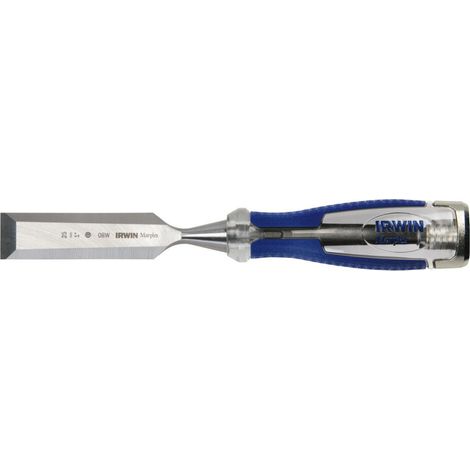 Formón de carpintería IRWIN MS750 26 mm bordes biselados mango bimaterial azul y plateado