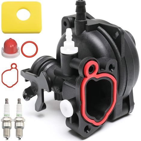 Kit de carburador, compatible con Briggs & Stratton 799583 591160 593261 591110, repuestos y accesorios para motor, filtro de aire de repuesto para carburador (accesorios adicionales incluidos). (1/5)