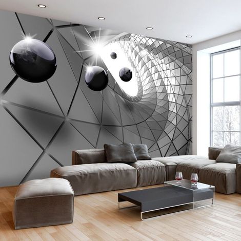 Papier Peint "Steel Illusion" 70 x 100 cm (1/2)
