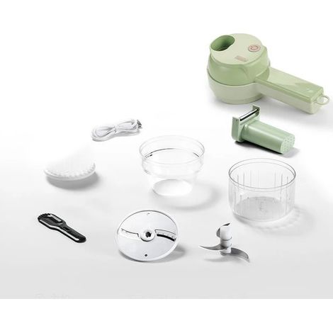 Hachoir à légumes électrique, hachoir à aliments, trancheuse à légumes, broyeur à ail et à viande, éplucheur, accessoires de cuisine, Gadgets