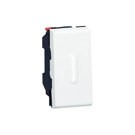 Legrand 077002 - Prog Mosaic two-way switch - 1 mod - 10 AX - with LED indicator - white